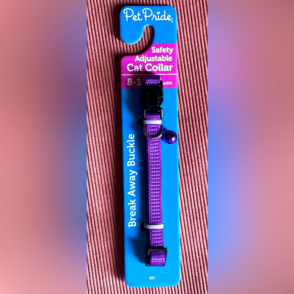 Purple Cat Collar with bell
